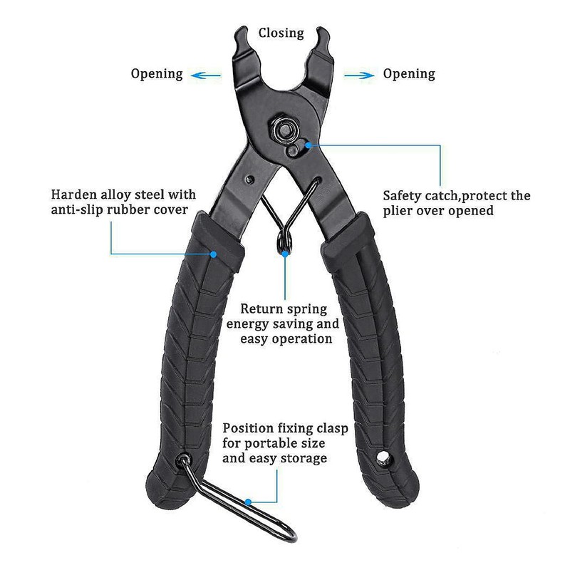 BigCheer Chain Riveter Bicycle, Chain Lock Pliers, Chain Pliers, Chain