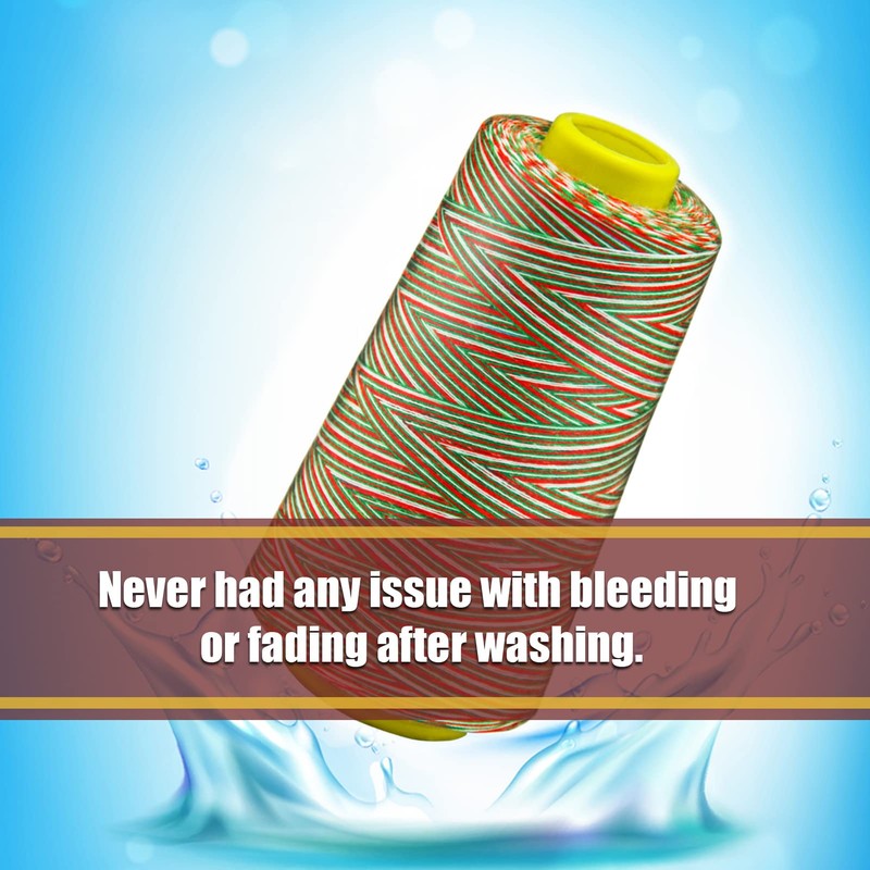 Serger Thread, All-Purpose Thread for Sewing, Black Thread, Polyester Sewing