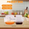 MEETOZ 20PCS Double Compartment Condiment Container, Reusable Snack Container with