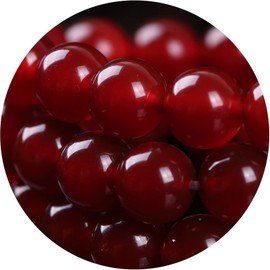 Bidyingvic Natural Stone Beads 100pcs 8mm Gemstone Round Beads for Jewelry Making DIY red