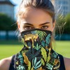 RIDEIWAKE Bandana Neck Gaiter with Ear Loops Balaclava Face Scarf