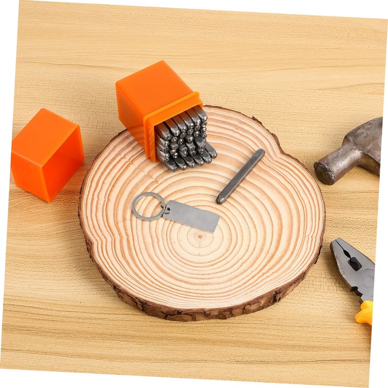Operitacx 1set Metal Letter Stamping Kit Carbon Steel Alphabet and
