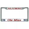 OLE MISS ALUMNI LOGO METAL LICENSE PLATE FRAME  USA MADE