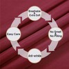Bed Sheet Set- 3 Piece Bedding Sets(Twin,Burgundy) 1 Flat Sheet,1