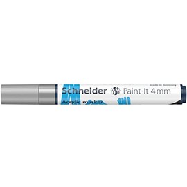 Schneider Paint-It 330 15 mm Acrylic Marker, 15 cm Length, Silver