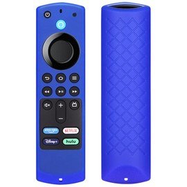 Remote Cover for FirTV Stick 4k Max/FirTV Stick (3rd Gen) 2021/FirTV Stick (2nd Gen and 3rd Gen)/Firstick 4k 2018(2020) Silicone Remote Sleeve Cover-Dark Blue