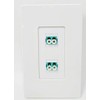 RiteAV - 2 Port LC Fiber 10GB Duplex Wall Plate