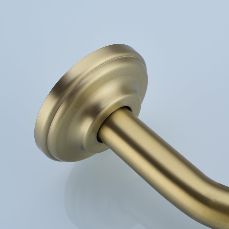 8 Inch S-Shape Curved Shower Arm with Flange Stainless Steel