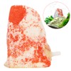 White Red Aquarium Artificial Volcano Bubble Air Stone Fish Tank