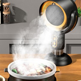 Portable Range Hood, Desktop Range Hood with 2 Wind Speed, Detachable Filter, USB Cable Powered Kitchen Air Cleaner, Portable Exhaust Fan for Indoor BBQ, Hot Pot and RV, Apartment