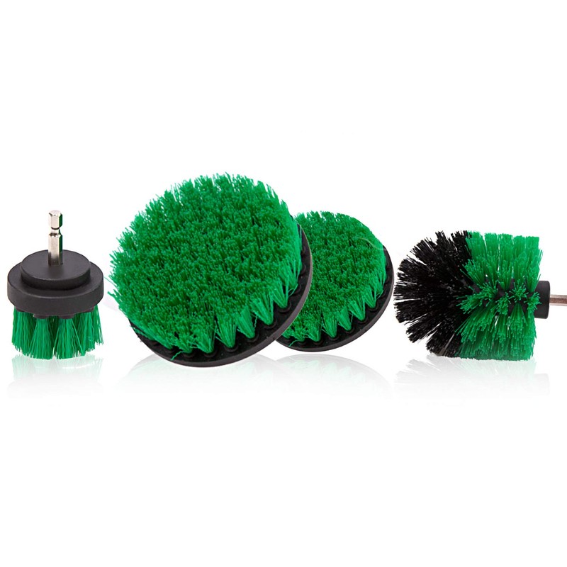4 Packs Drill Brush Kit, Drill Scrubber Attachment Set for