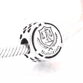 Loulu Charms Nutrition Nutritionist Charm 925 Sterling Silver - Fits all Charm Bracelets