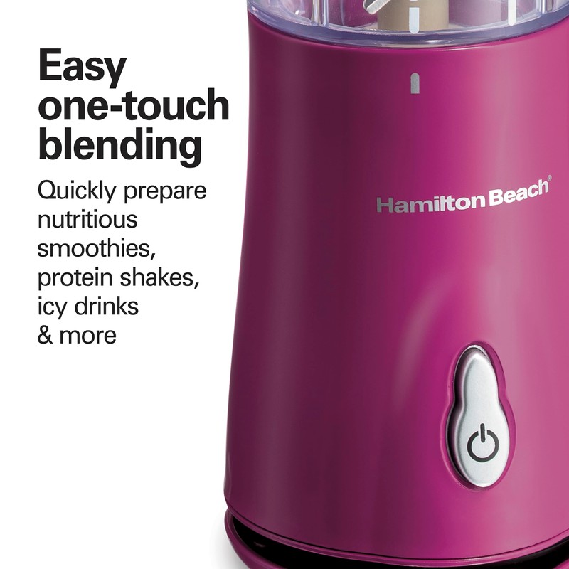 Hamilton Beach Portable Blender for Shakes and Smoothies with 14