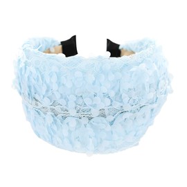 axy Wide Headband Beautiful Headband Vintage Hair Accessories Women's Hair Band HR36B (Light Blue)