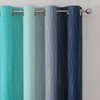 Estelar Textiler Navy Blue and Teal Blackout Curtains 72 Inch