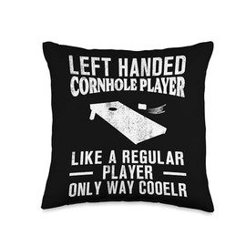 Lefty Bean Bag Toss Game Left Handed Disc Cornhole Player Throw Pillow