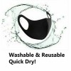 Fashion Washable & Reusable Fashion Face Black Mask (Unisex )