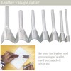 V Shaped Leather Punch, 7Pcs Leather Craft Cutting Tools V-Shape