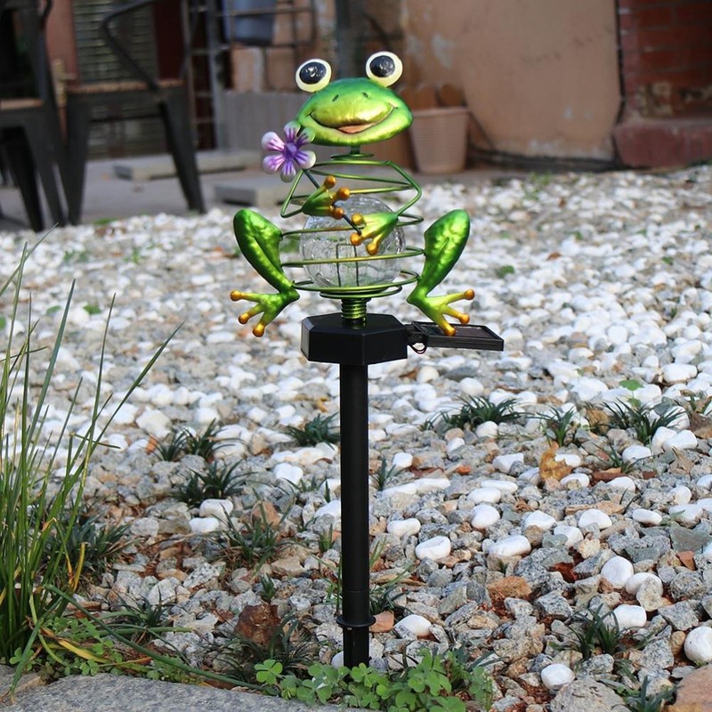 Solar Outdoor Lawn Lamp Frog Spring Garden Decoration Light Waterproof