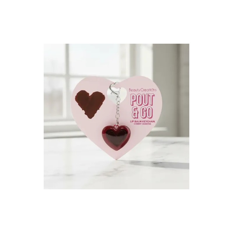 Balsamo Labial Llavero Pout Go Beauty Creation Cherry