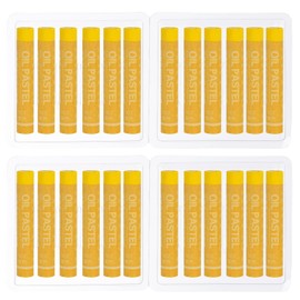 PATIKIL Yellow Oil Pastels, 24 Pieces Soft Oil Pastels Creamy Pastel Pencils Art Supplies for Art Painting Drawing Mixing Graffiti for Artists Beginners