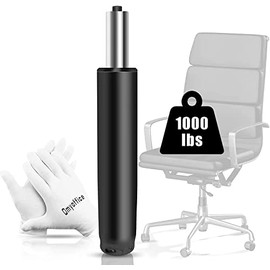 Office Chair Cylinder Replacement with Gloves,Heavy Duty Gas Lift Cylinder for Office Desk Chairs/Gaming Chair,Gas Lift Hydraulic/Pneumatic Piston, Universal Size (Black)