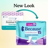 Because Incontinence Pads for Women - Extra Heavy Absorbency, Overnight