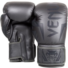 Venum Elite Boxing Gloves - Grey/Grey - 14 oz