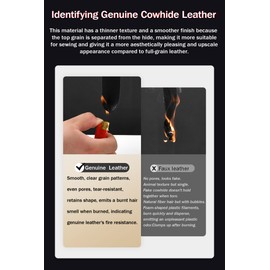 POKSRI Genuine Cowhide Leather Headrest car Neck Pillow,Head Support Rest Driver,11.8x7.5”Real Cow Leather,Suede,Plant-Based Polyester,refillable&Adjustable Travel Vehicle Cushion(Beige,1p)