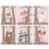 6Pcs 30x21cm Cute Cartoon Animal Pattern Canvas Painting Wall Art