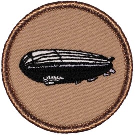 Zeppelin Patrol Patch - 2" Diameter Round Embroidered Patch (Sew-on)