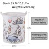 Bear Storage Basket,Nursery Large Hamper Canvas Laundry Basket Foldable With