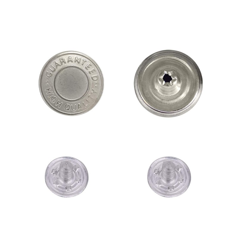 Trimming Shop 17mm Brass Replacement Jeans Buttons Fastener with Back