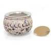 Fumaga Aurum Soapstone Incense Burner with Sieve Including Silver Plates,