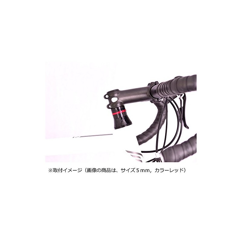 ケーシーエヌシー(KCNC) 自転車 軽量 ヘッド スペーサー ブラック OS 2MM