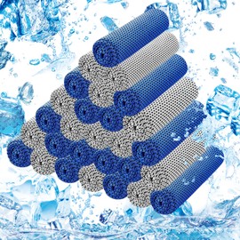 LYDTICK 30Pack Cooling Towels for Neck and Face (40"x12"), Microfiber Bulk Cooling Towels for Athletes Cooling Neck Wraps Gym Towels for Working Out,Yoga,Golf,Running and Fitness