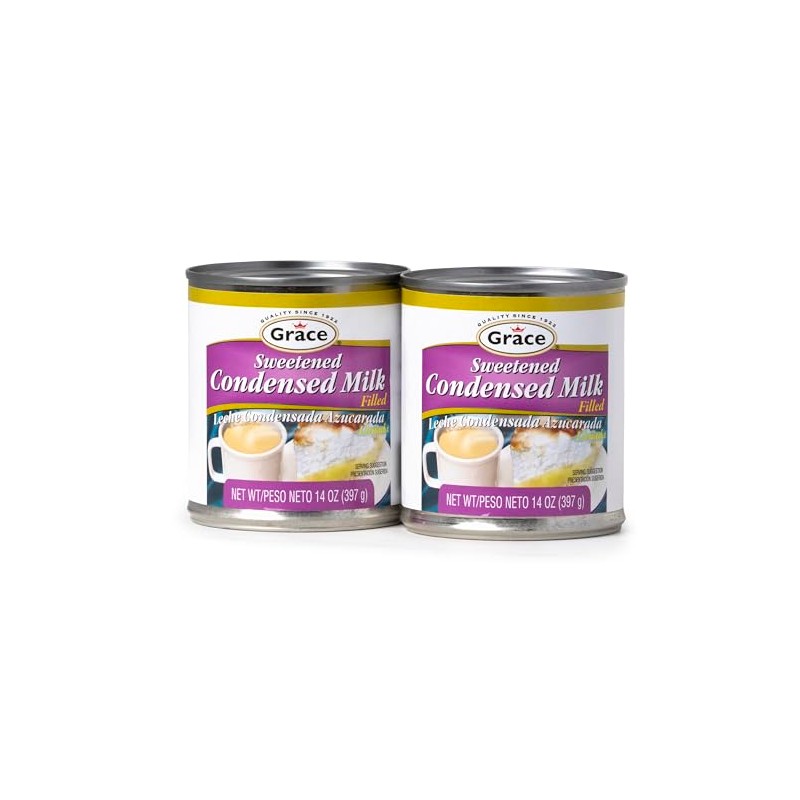 Grace Sweetened Condensed Milk Filled 14oz - 2 Pack -