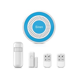 XNH 2.4GHz WiFi Security System for Home, Pack of 5 Alarm System for Home, Apartment with App, 100 dB Siren, Motion Sensor, Door Window Sensors, Remote Control, Works with Alexa
