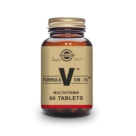 Solgar Formula VM-75 Tablets - Pack of 60 - 28 Active Ingredients and 13 Essential Nutrients - For Complete Wellbeing - Vegan and Gluten Free