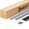 Duzzy 20 Feet Convex Shape Garage Door Seal Kits, Pre-drilled