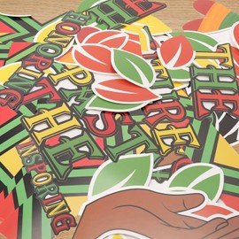 Black History Month Bulletin Board Decorations,Juneteenth Decorations Bulletin Board Door Wall Poster Cutouts Set with Border Black History Decor for Classroom Office Party