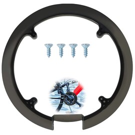 SWRCEYJH Bicycle Chain Guard Ring Black Plastic Crankwheel Cover 8 Holes 10-11 cm Bicycle Crankset Sprocket Cover for 42 44 Teeth Bicycle Mountain Bike