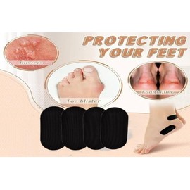 ZehAb Style Blister Bandages for Feet, Blister Prevention, Versatile Use, High Adhesion, Flexible and Comfortable, Hypoallergenic Material (30 Count-1 Pack), Black