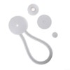 5 PCS Bungee Shock Cord Clip with Knobs, Pull Tie