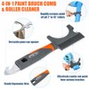 10pcs 12"-18" Adjustable Large Paint Roller Kit: 1-5Ft Aluminum Extension