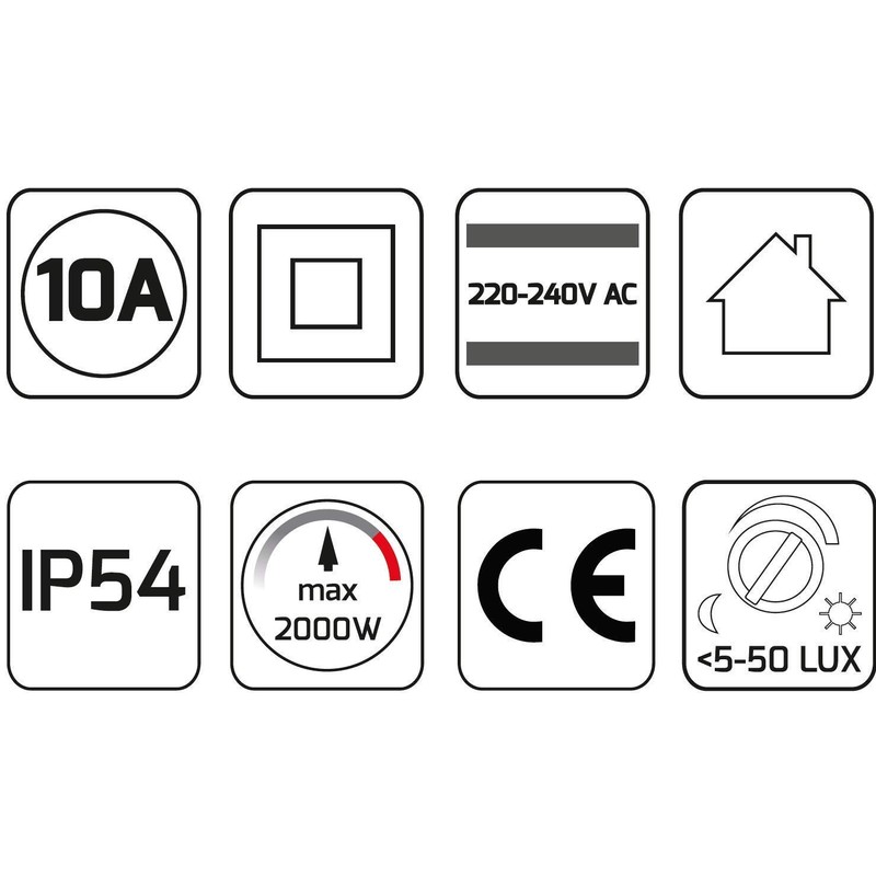 Orno CR-227 Outdoor Twilight Switch 230 V with Light Intensity