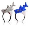 GlamRays Pack of 2 Shark Headband Plush Shark Hat Cute