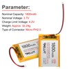 YELUFT 1pcs 3.7V 1800mAh 103450 Lithium Polymer Battery 1S 1C