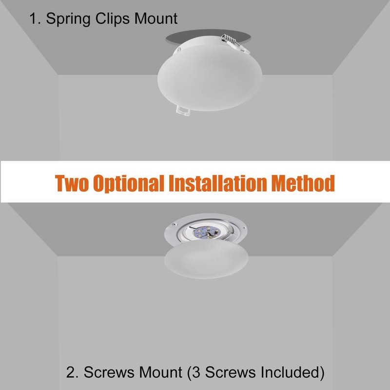 Facon 3 Inch LED RV Puck Light Full Aluminum Recessed