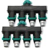4 Way Hose Splitter, Metal Hose Connector, 2 Pack Heavy